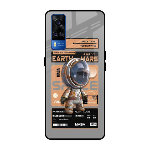 Space Ticket Vivo Y51 2020 Glass Back Cover Online