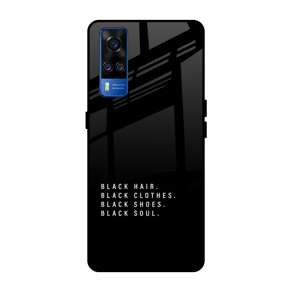 Black Soul Vivo Y51 2020 Glass Back Cover Online