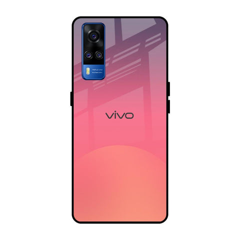 Sunset Orange Vivo Y51 2020 Glass Cases & Covers Online