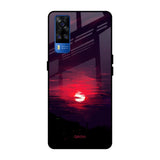 Morning Red Sky Vivo Y51 2020 Glass Cases & Covers Online