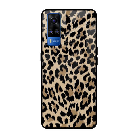 Leopard Seamless Vivo Y51 2020 Glass Cases & Covers Online
