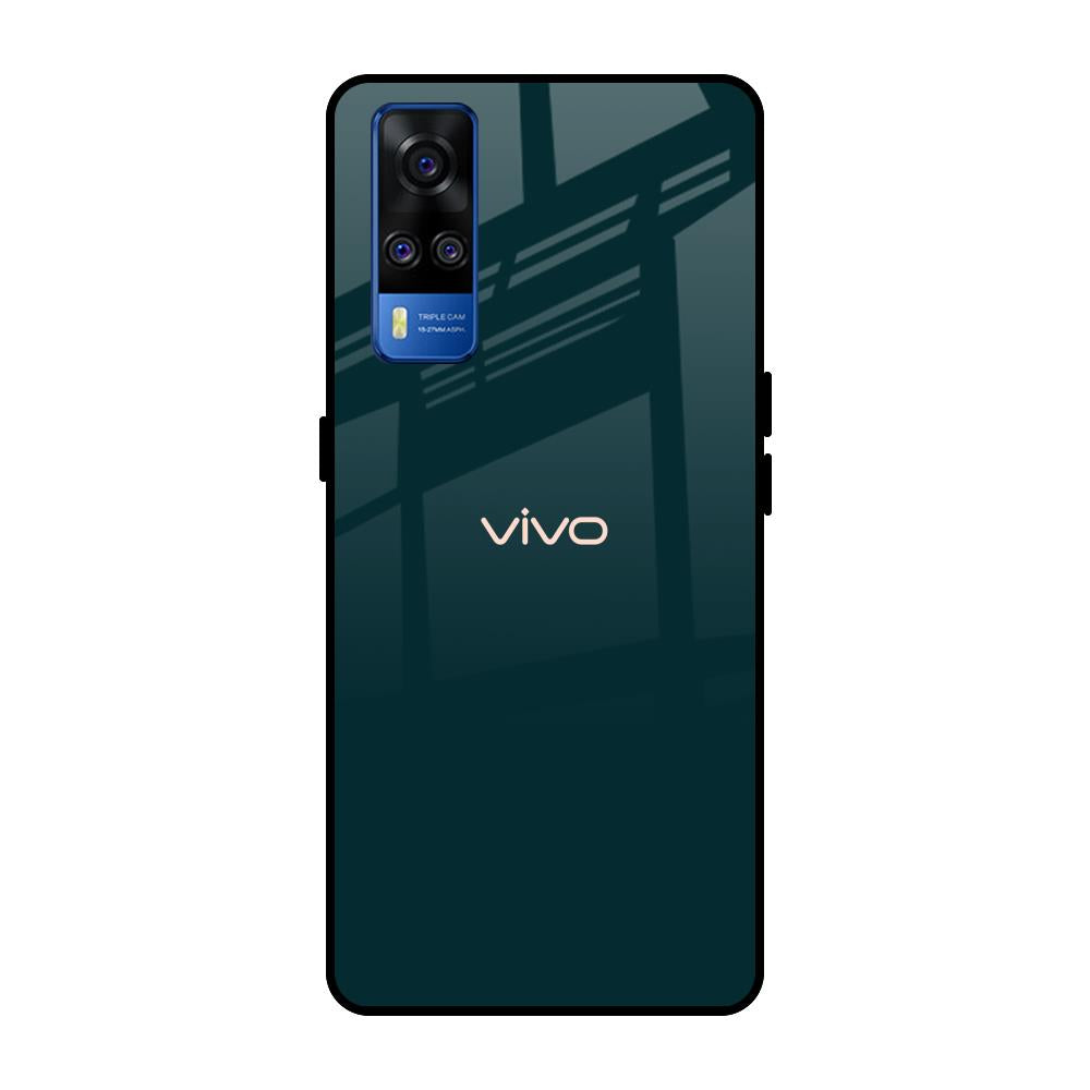 Hunter Green Vivo Y51 2020 Glass Cases & Covers Online
