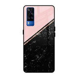 Marble Texture Pink Vivo Y51 2020 Glass Cases & Covers Online