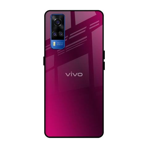 Pink Burst Vivo Y51 2020 Glass Back Cover Online