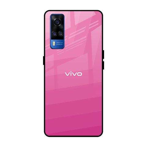 Pink Ribbon Caddy Vivo Y51 2020 Glass Back Cover Online