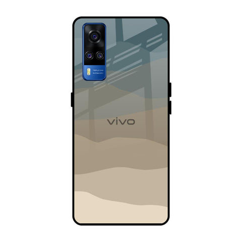 Abstract Mountain Pattern Vivo Y51 2020 Glass Back Cover Online