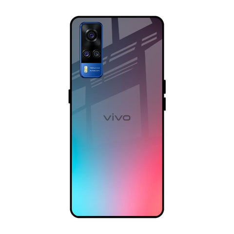 Rainbow Laser Vivo Y51 2020 Glass Back Cover Online