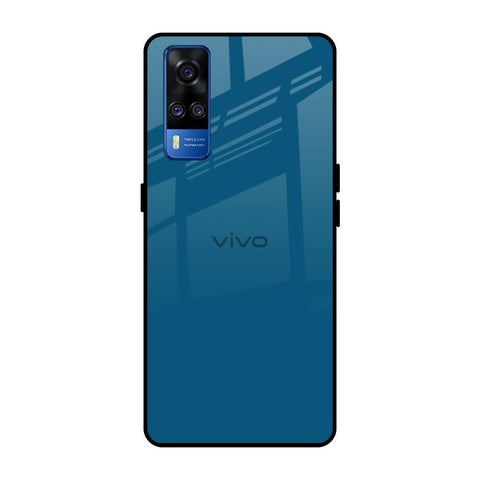 Cobalt Blue Vivo Y51 2020 Glass Back Cover Online