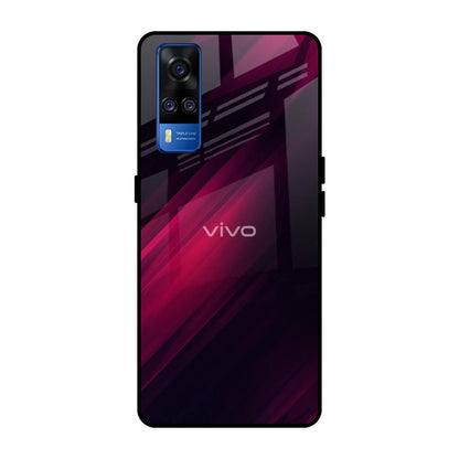 Razor Black Vivo Y51 2020 Glass Back Cover Online