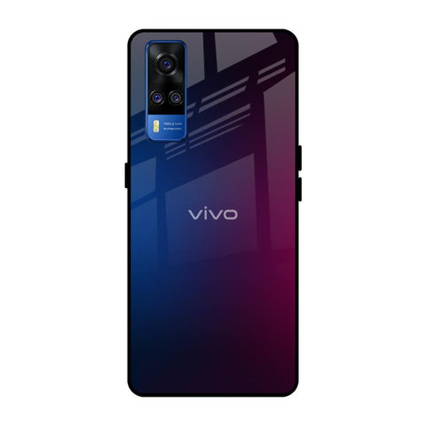 Mix Gradient Shade Vivo Y51 2020 Glass Back Cover Online