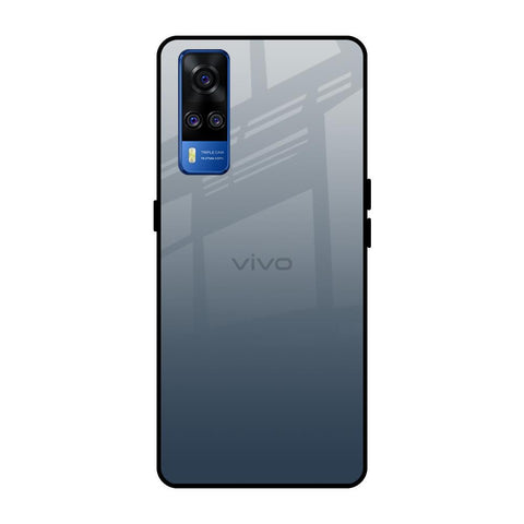 Smokey Grey Color Vivo Y51 2020 Glass Back Cover Online