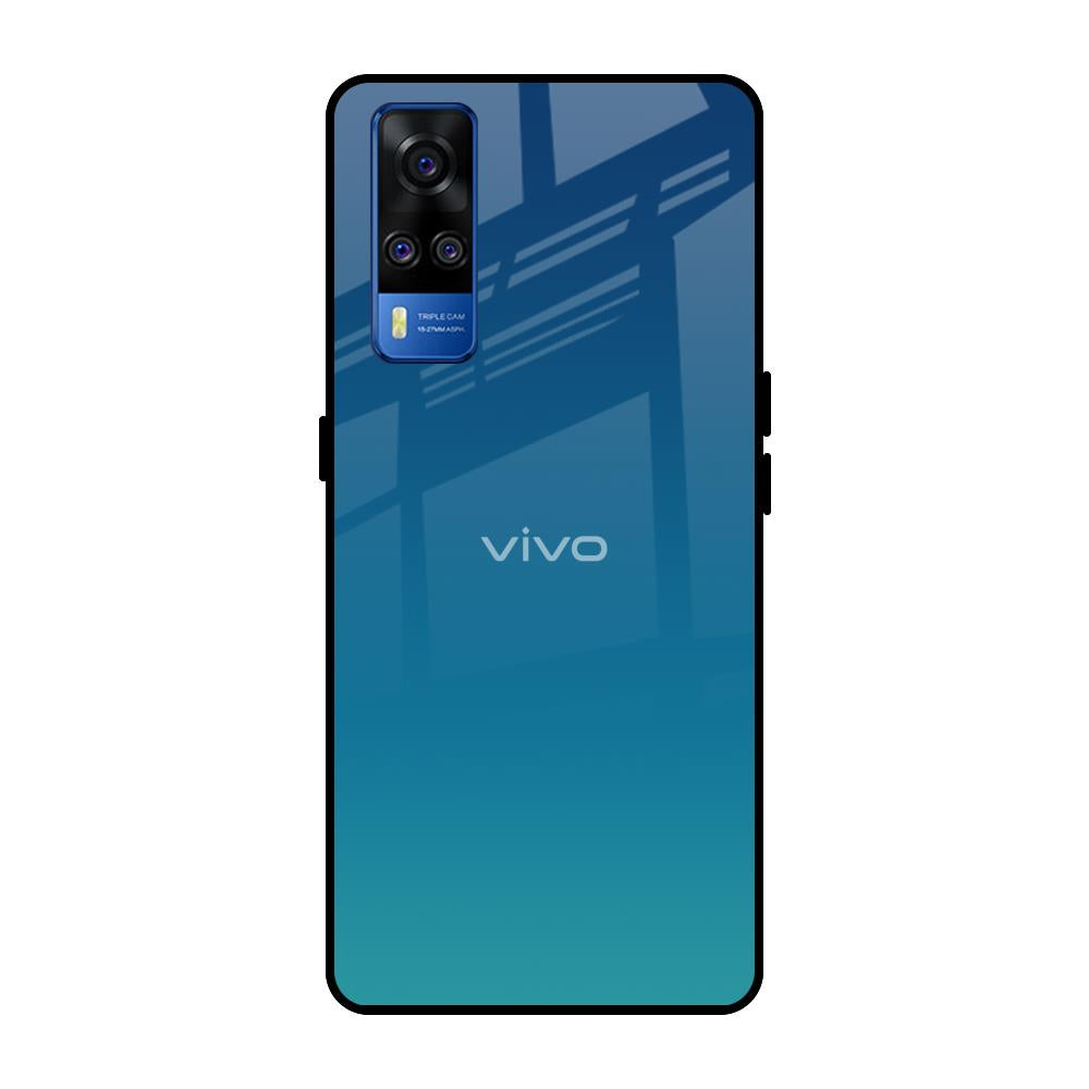 Celestial Blue Vivo Y51 2020 Glass Back Cover Online