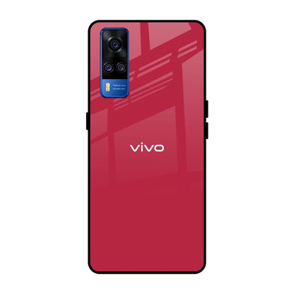 Solo Maroon Vivo Y51 2020 Glass Back Cover Online