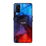 Dim Smoke Vivo Y51 2020 Glass Back Cover Online