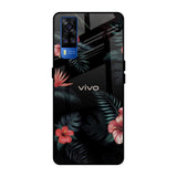 Tropical Art Flower Vivo Y51 2020 Glass Back Cover Online