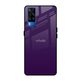 Dark Purple Vivo Y51 2020 Glass Back Cover Online