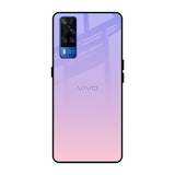Lavender Gradient Vivo Y51 2020 Glass Back Cover Online