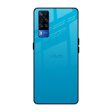 Blue Aqua Vivo Y51 2020 Glass Back Cover Online