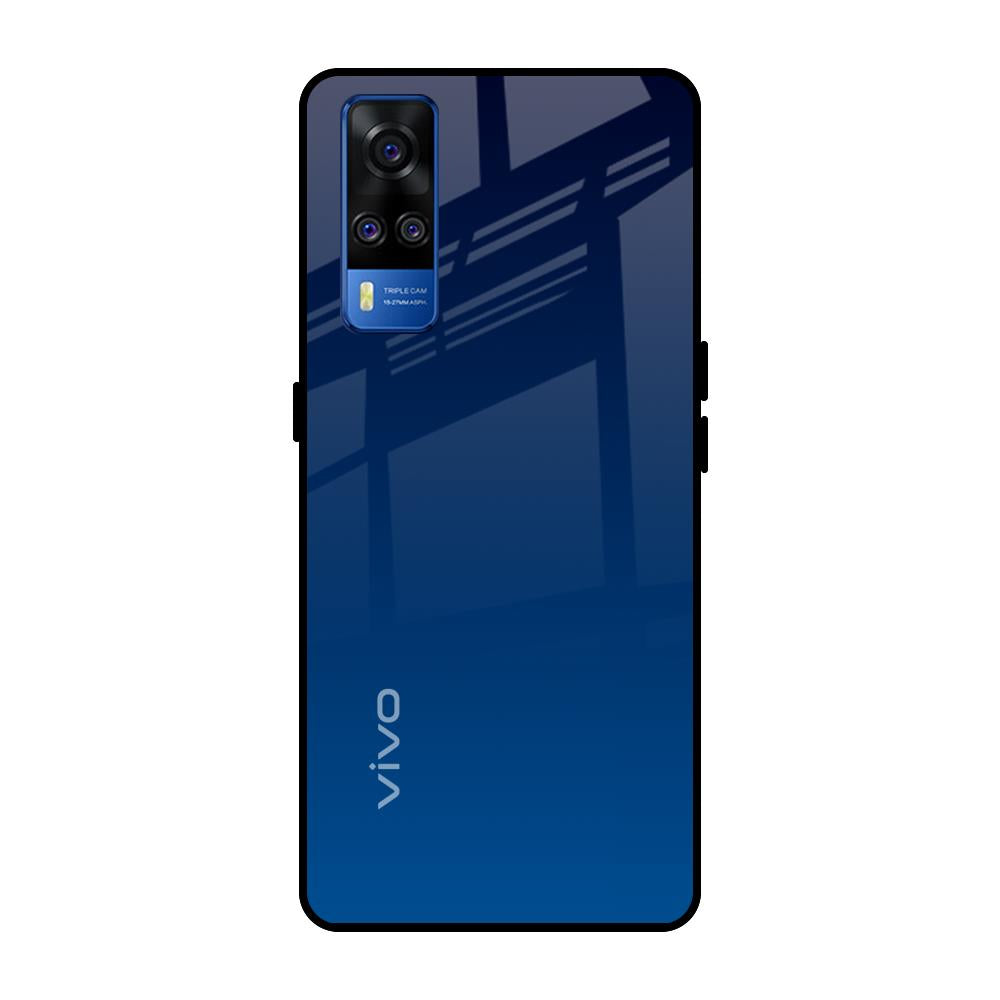 Very Blue Vivo Y51 2020 Glass Back Cover Online