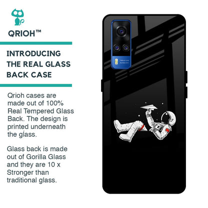 Space Traveller Glass Case for Vivo Y51 2020