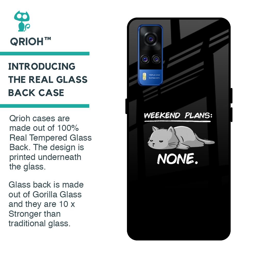 Weekend Plans Glass Case for Vivo Y51 2020