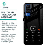 Classic Keypad Pattern Glass Case for Vivo Y51 2020