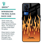 Fire Flame Glass Case for Vivo Y51 2020