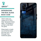 Dark Blue Grunge Glass Case for Vivo Y51 2020