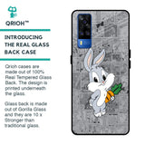 Cute Baby Bunny Glass Case for Vivo Y51 2020