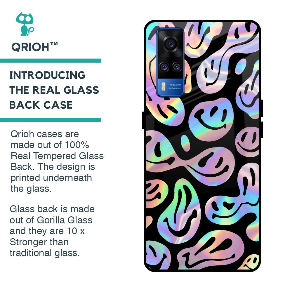Acid Smile Glass Case for Vivo Y51 2020