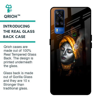 Ombre Krishna Glass Case for Vivo Y51 2020