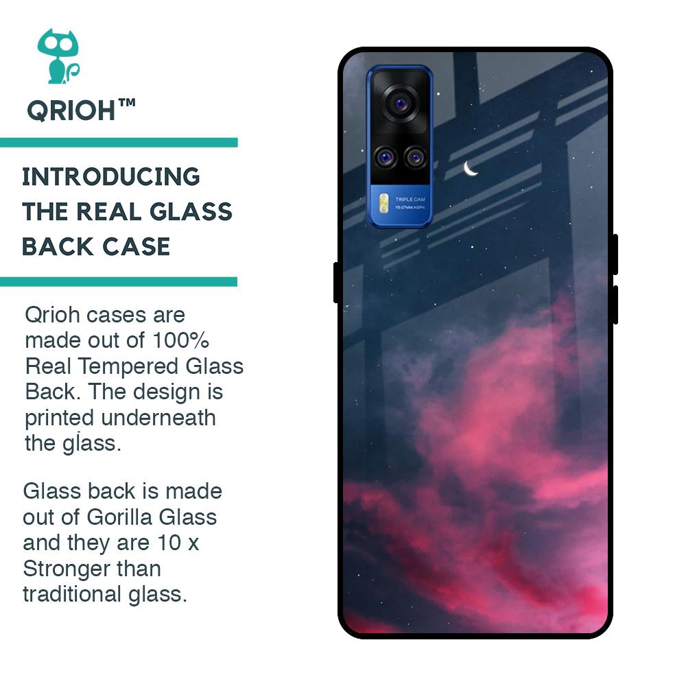 Moon Night Glass Case For Vivo Y51 2020