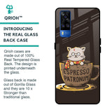 Tea With Kitty Glass Case For Vivo Y51 2020