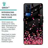 Heart Rain Fall Glass Case For Vivo Y51 2020