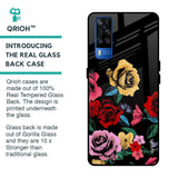 Floral Decorative Glass Case For Vivo Y51 2020