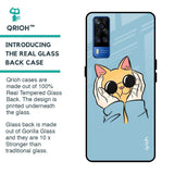 Adorable Cute Kitty Glass Case For Vivo Y51 2020