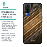 Diagonal Slash Pattern Glass Case for Vivo Y51 2020