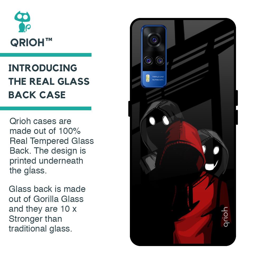 Shadow Character Glass Case for Vivo Y51 2020