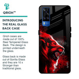 Red Angry Lion Glass Case for Vivo Y51 2020