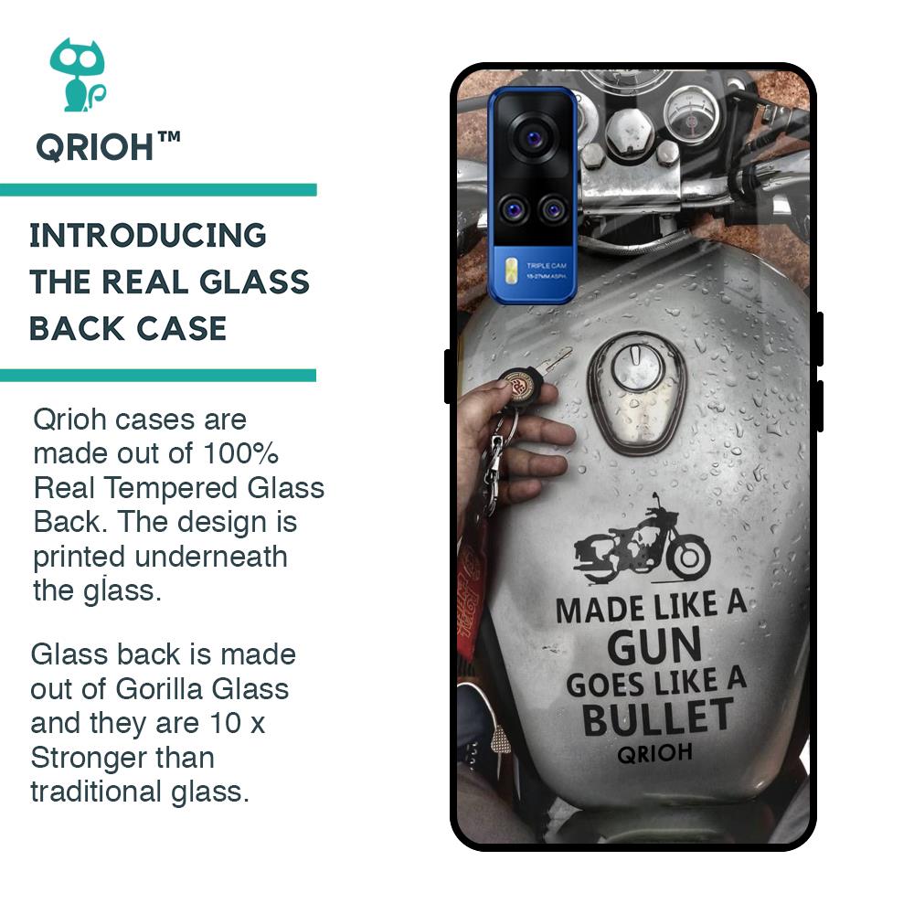 Royal Bike Glass Case for Vivo Y51 2020