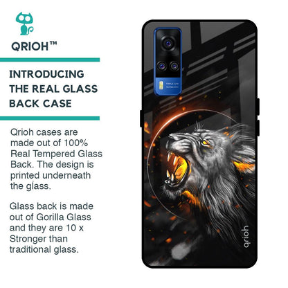 Aggressive Lion Glass Case for Vivo Y51 2020