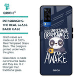 Struggling Panda Glass Case for Vivo Y51 2020