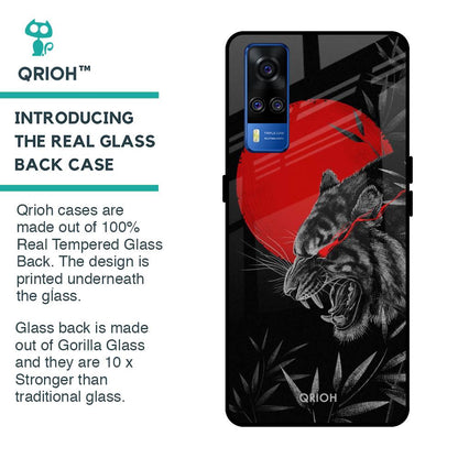 Red Moon Tiger Glass Case for Vivo Y51 2020