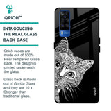 Kitten Mandala Glass Case for Vivo Y51 2020