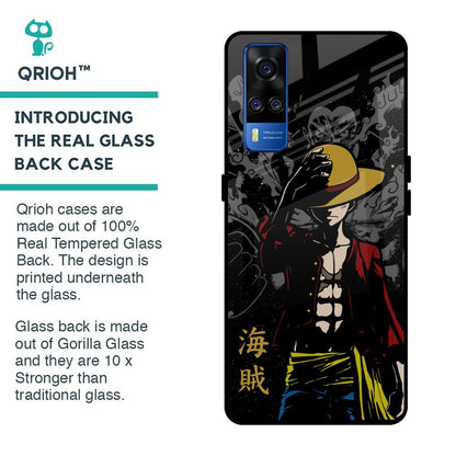 Dark Luffy Glass Case for Vivo Y51 2020