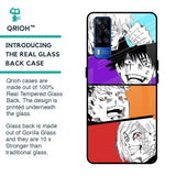 Anime Sketch Glass Case for Vivo Y51 2020