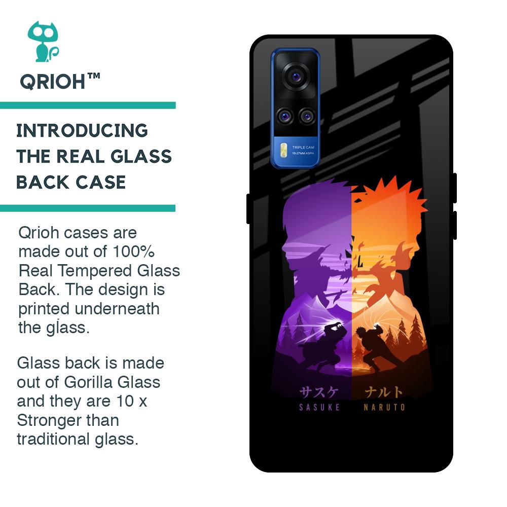 Minimalist Anime Glass Case for Vivo Y51 2020