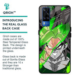 Anime Green Splash Glass Case for Vivo Y51 2020