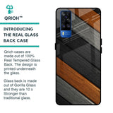 Tri Color Wood Glass Case for Vivo Y51 2020