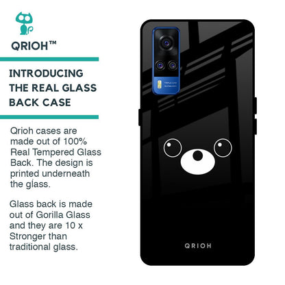 Cute Bear Glass Case for Vivo Y51 2020